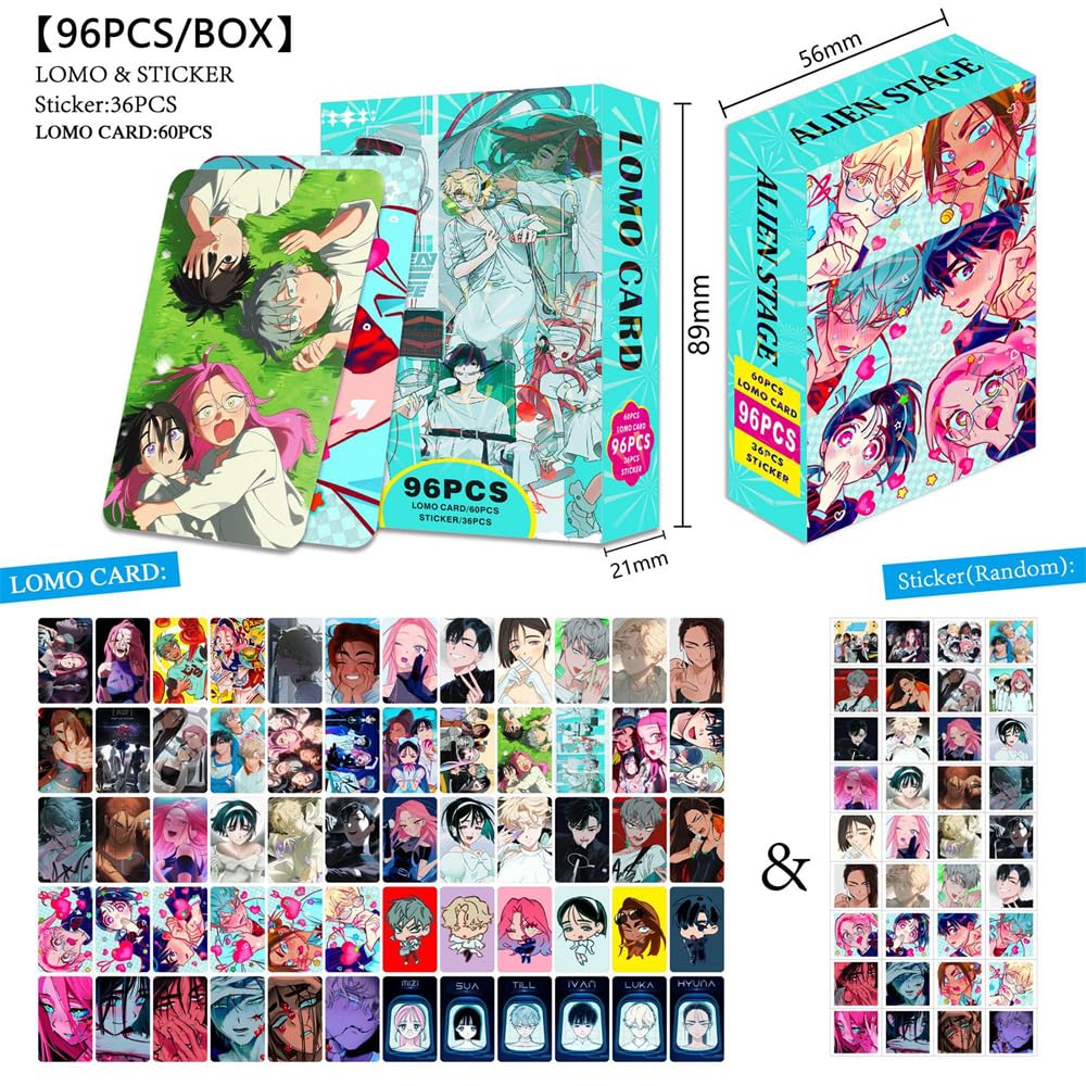Amazon.co.jp: アニメエイリアンステージカードフォトカードセット、96
